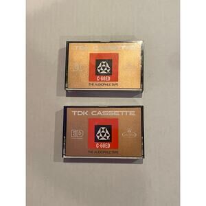 2 x 1970s TDK C-60ED Extra-Dynamic Audiophile Cassette Tapes